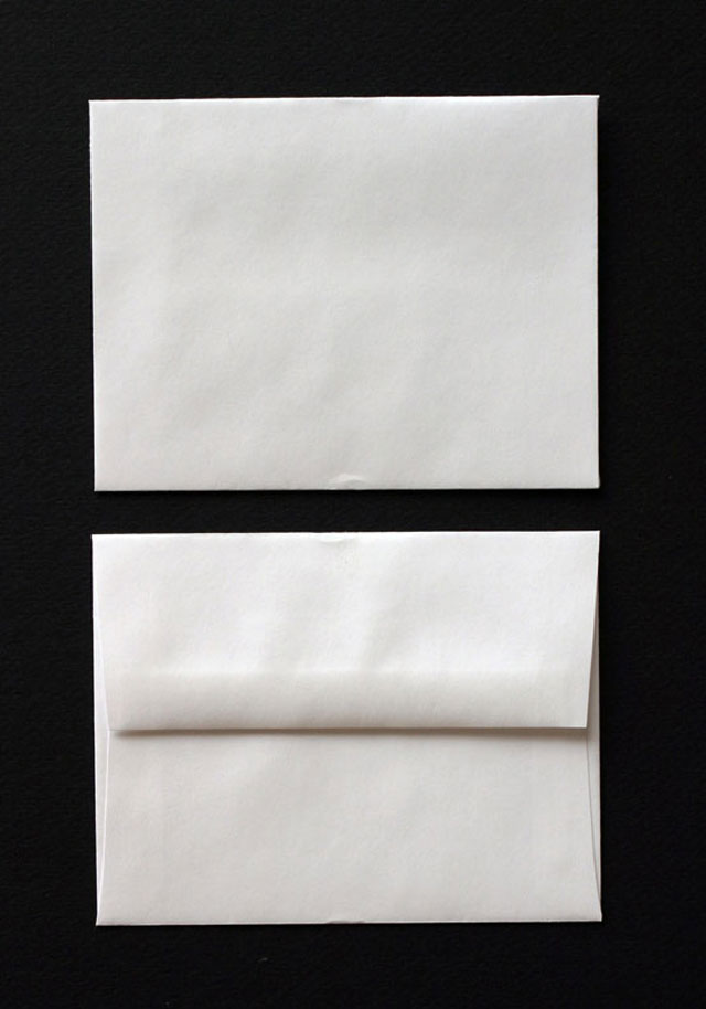 Announcement envelopes printed and available in 5 sizes.