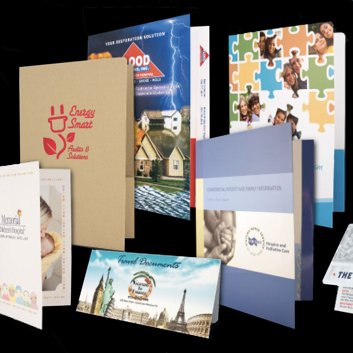 pocket folders and presentation folders printed 4 less